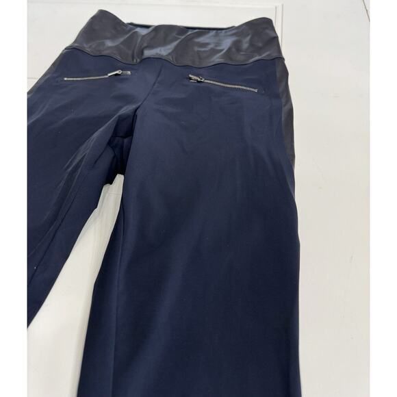 ADAY Throw It Higher Leggings High Rise Pants Navy Blue Black S Small Athleisure - Picture 2 of 8